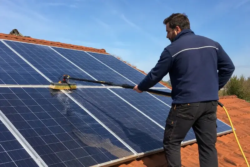 Nettoyage et entretien de panneaux solaires à Amendeuix-Oneix
